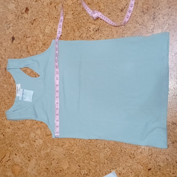 *3 FOR $20 ITEM* Zenana Light Green Racerback Tank Top Women's Size L, NWT - Picture 2 of 3